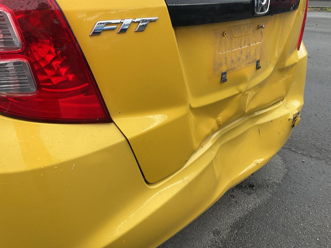 Damaged Honda FIT 2008 in Wellington Seaview at Turners Damaged and