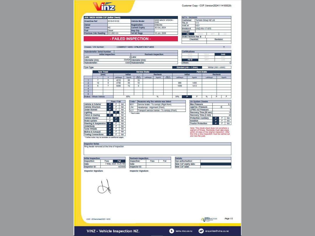 Photo '21' of Mack Vision CX688RST Tipper