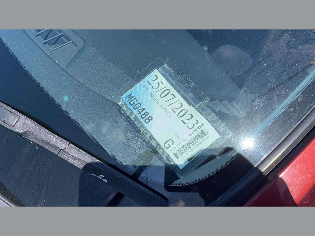 Damaged Mazda Atenza 2008 in Wellington Seaview at Turners Damaged