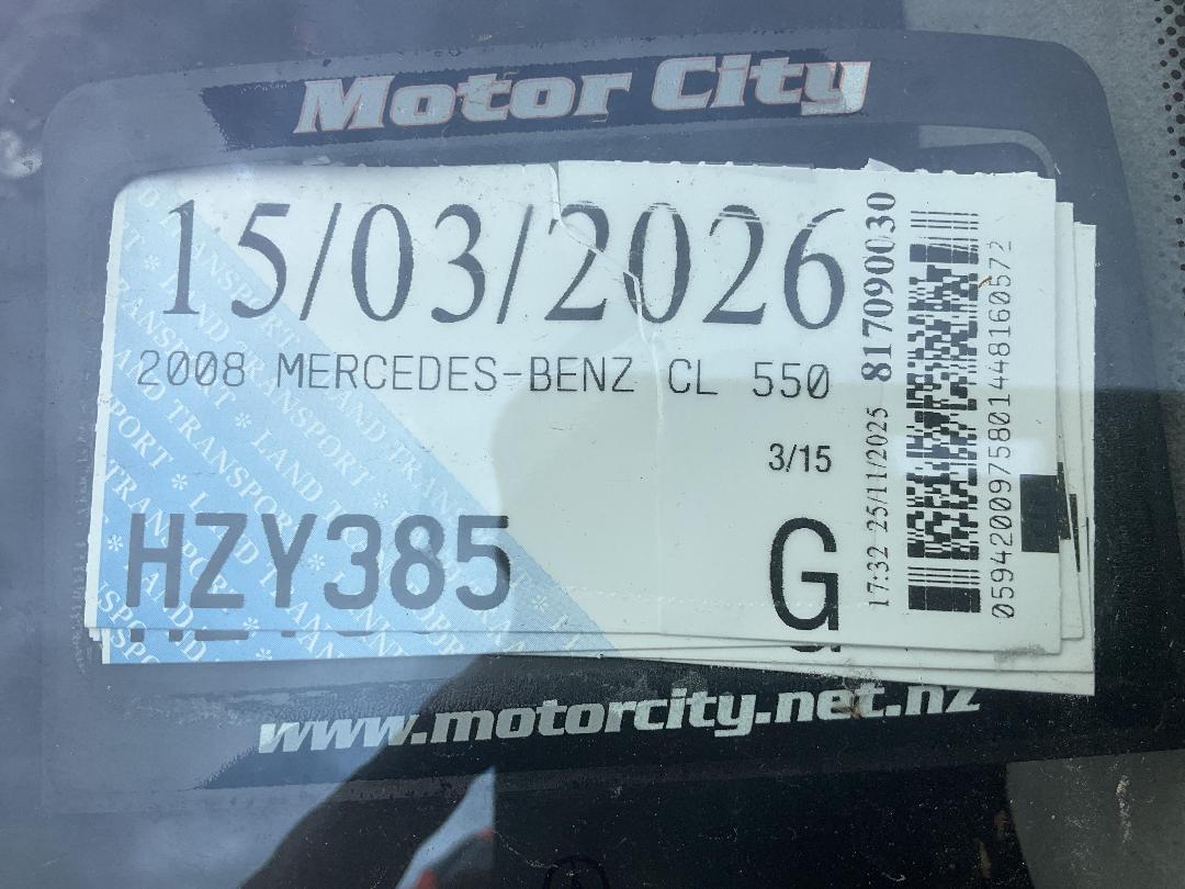 Photo '20' of Mercedes-Benz CL-Class CL550 Photo '20' of Mercedes-Benz CL-Class CL550