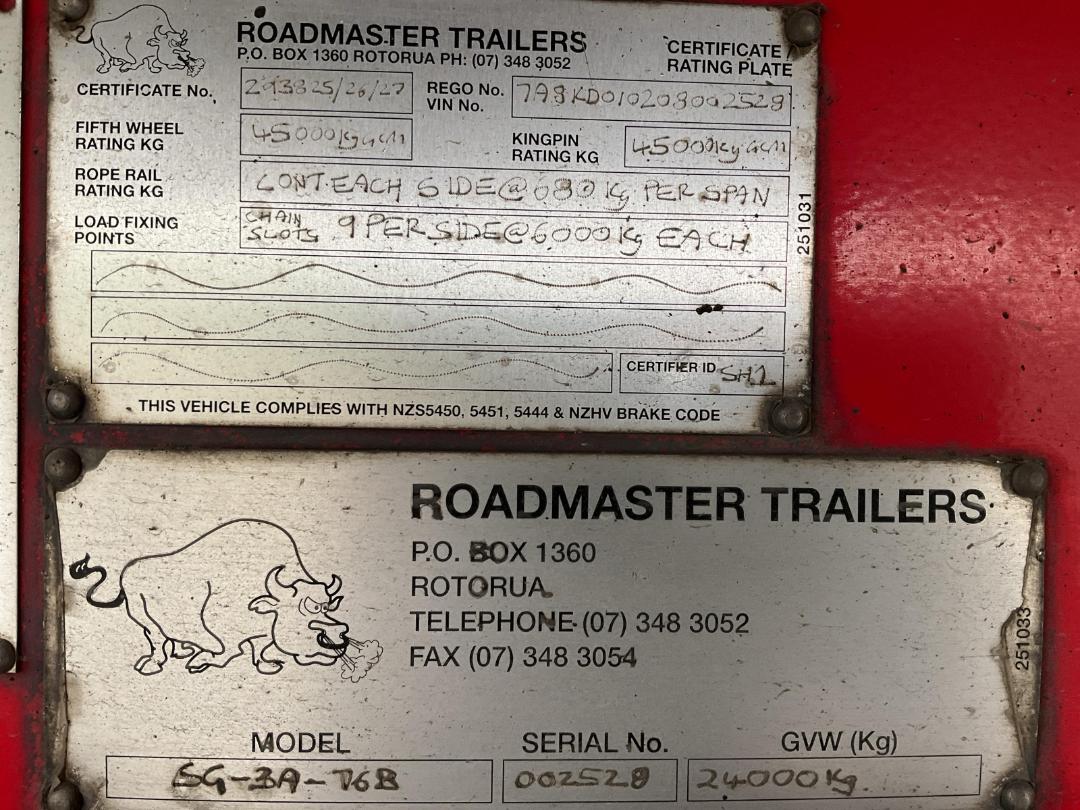 Photo '29' of ROADMASTER SG -3A- Curtainsider B-Train