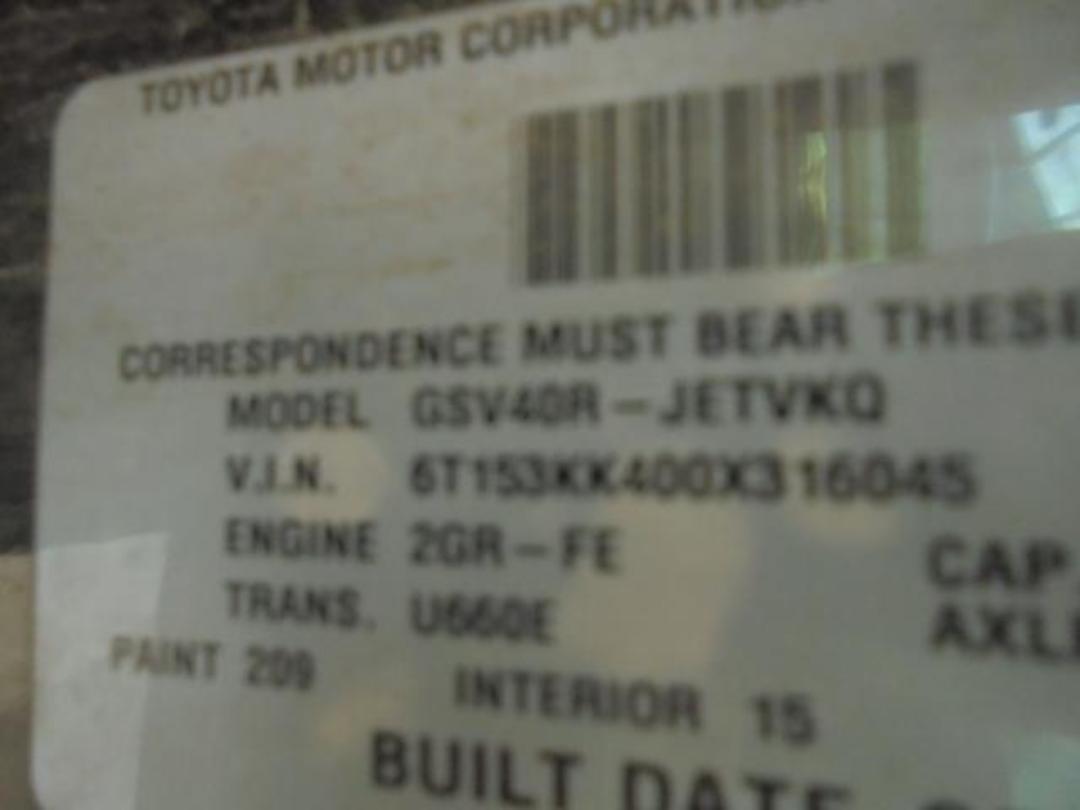 Photo '13' of Toyota Aurion ZR6