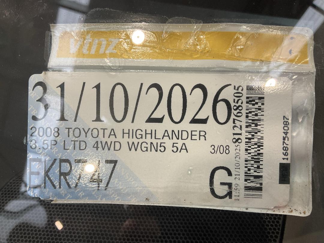 Photo '26' of Toyota Highlander LTD WGN5 Photo '26' of Toyota Highlander LTD WGN5