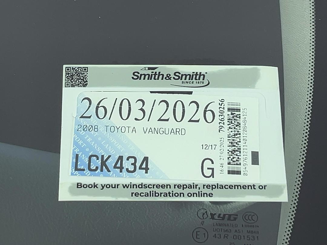 Photo '33' of Toyota Vanguard Photo '33' of Toyota Vanguard