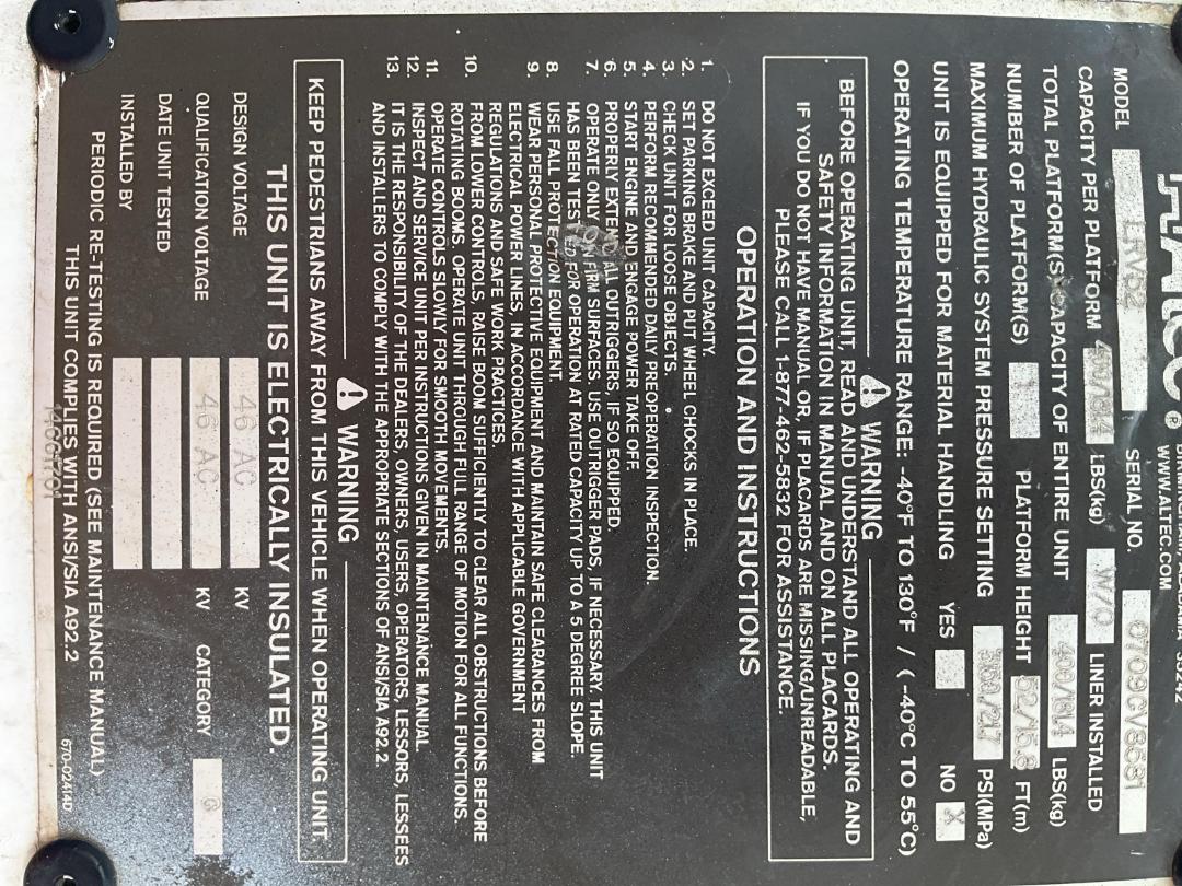 Photo '39' of Isuzu FVZ 1400P Cherry Picker/EWP