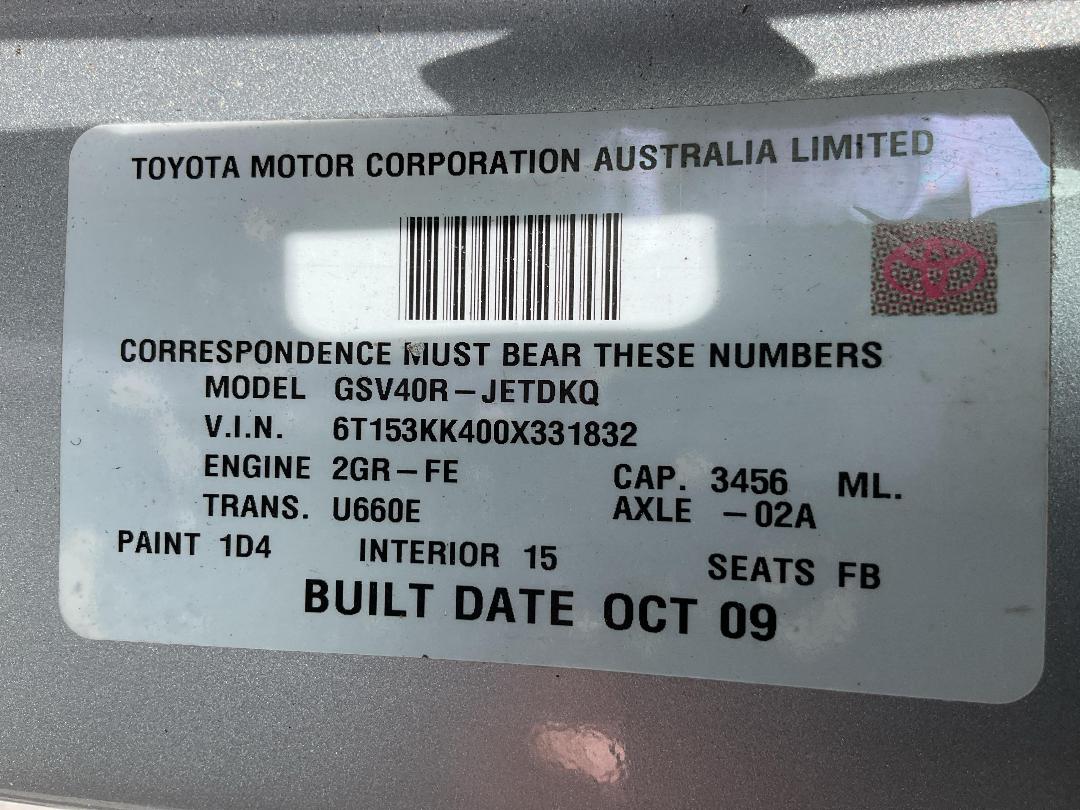 Photo '21' of Toyota Aurion AT-X Photo '21' of Toyota Aurion AT-X