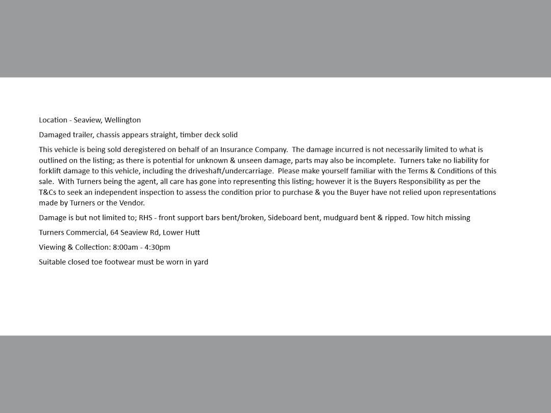 Photo '3' of TRAILER Domestic Flat Deck - Single Photo '3' of TRAILER Domestic Flat Deck - Single