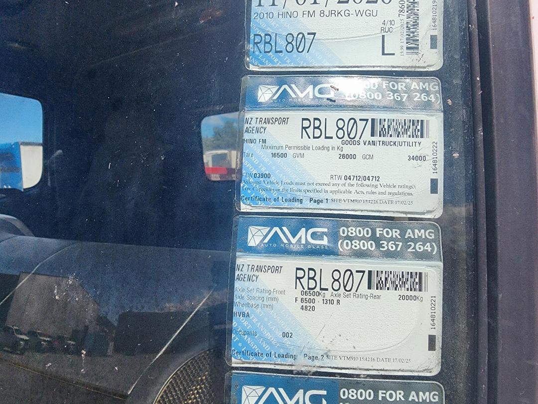 Photo '9' of Hino FM Concrete Pump Truck