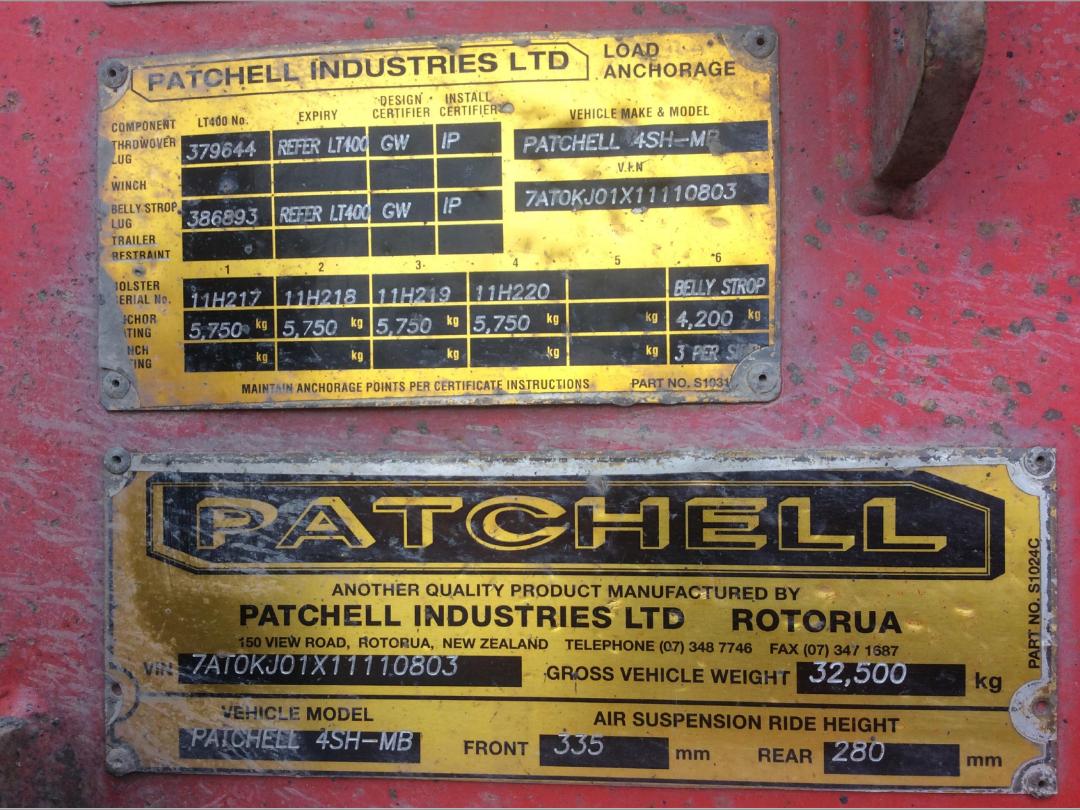 Photo '23' of PATCHELL 4SH MB Logger Trailer Full