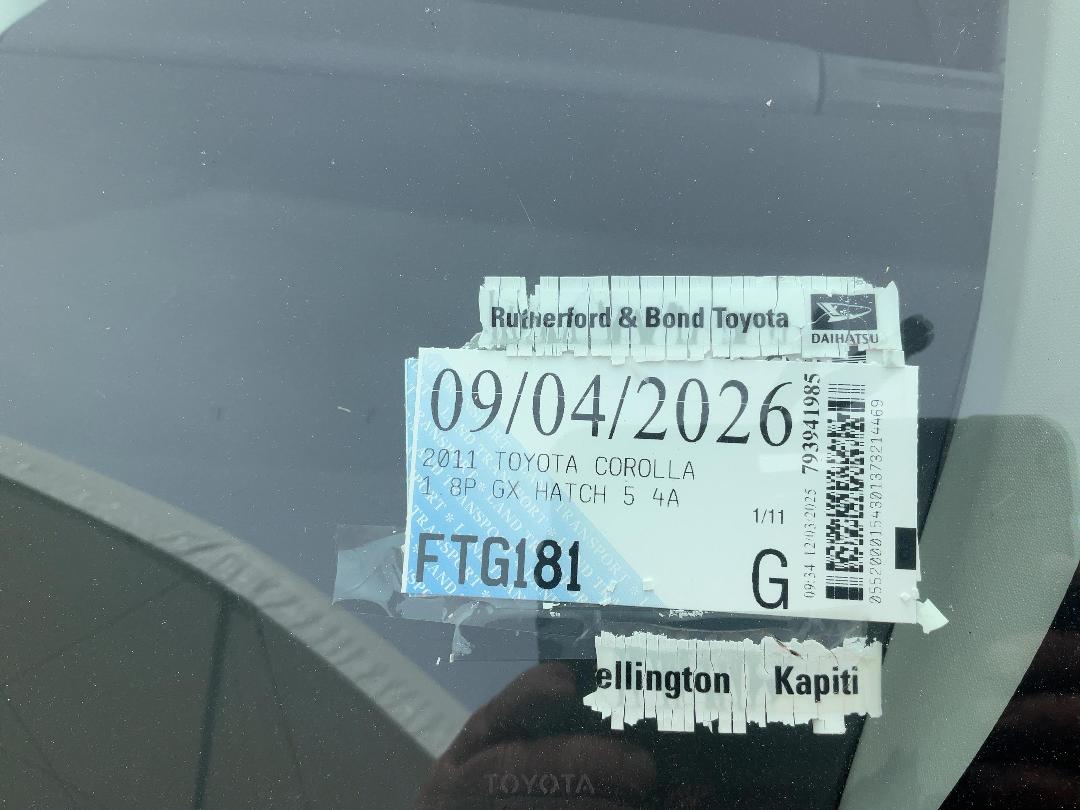 Photo '12' of Toyota Corolla GX Photo '12' of Toyota Corolla GX