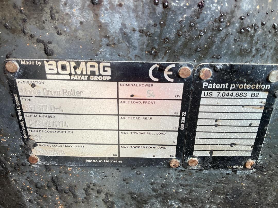 Photo '17' of Bomag BW177D-4 Roller