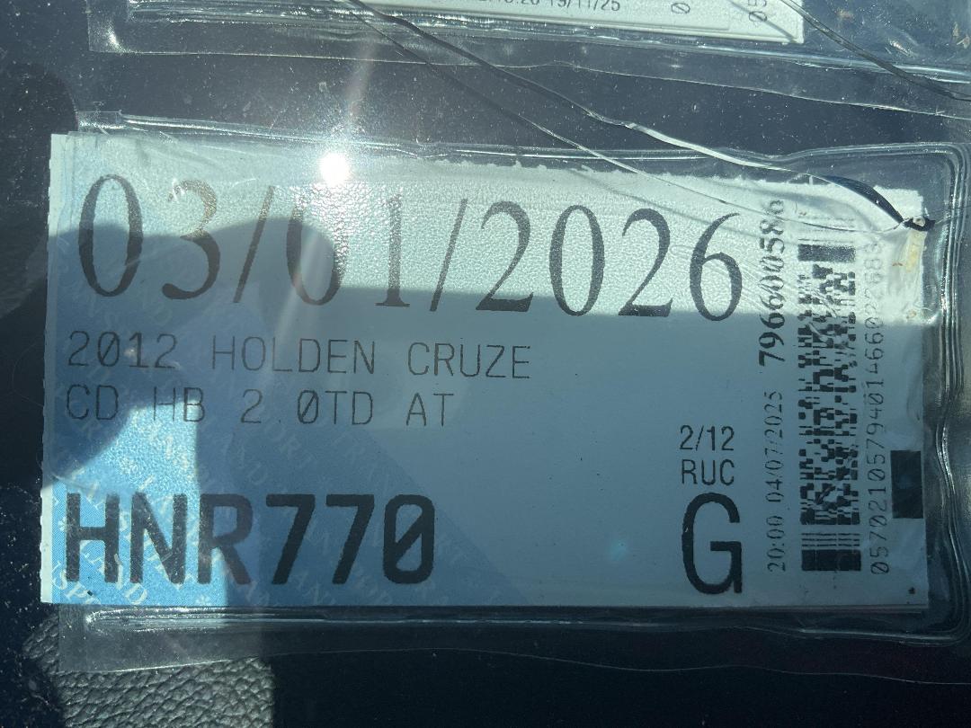 Photo '27' of Holden Cruze CD HB TD Photo '27' of Holden Cruze CD HB TD