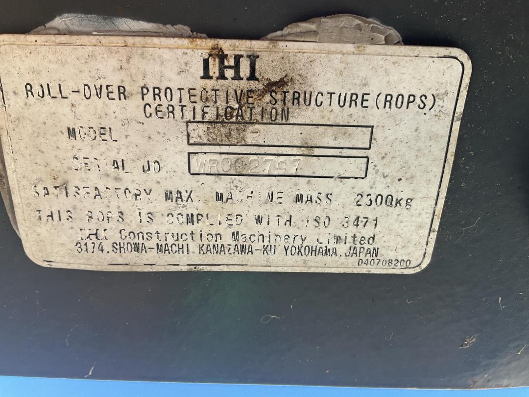 Photo '39' of IHI 15NX Excavator Photo '39' of IHI 15NX Excavator