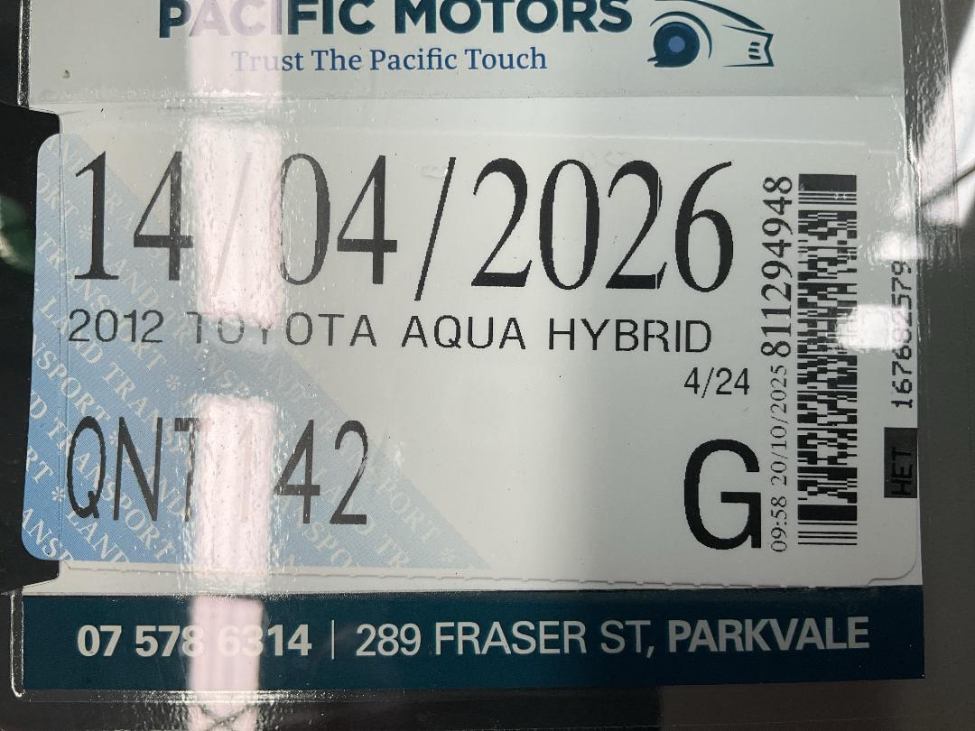 Photo '28' of Toyota Aqua Hybrid Photo '28' of Toyota Aqua Hybrid