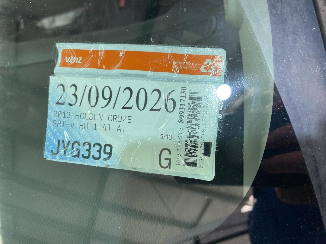 Photo '12' of Holden Cruze SRI-V HB T