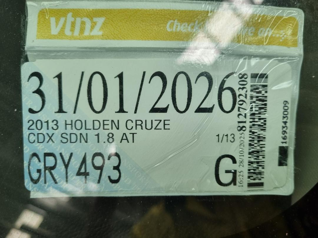 Photo '8' of Holden Cruze CDX