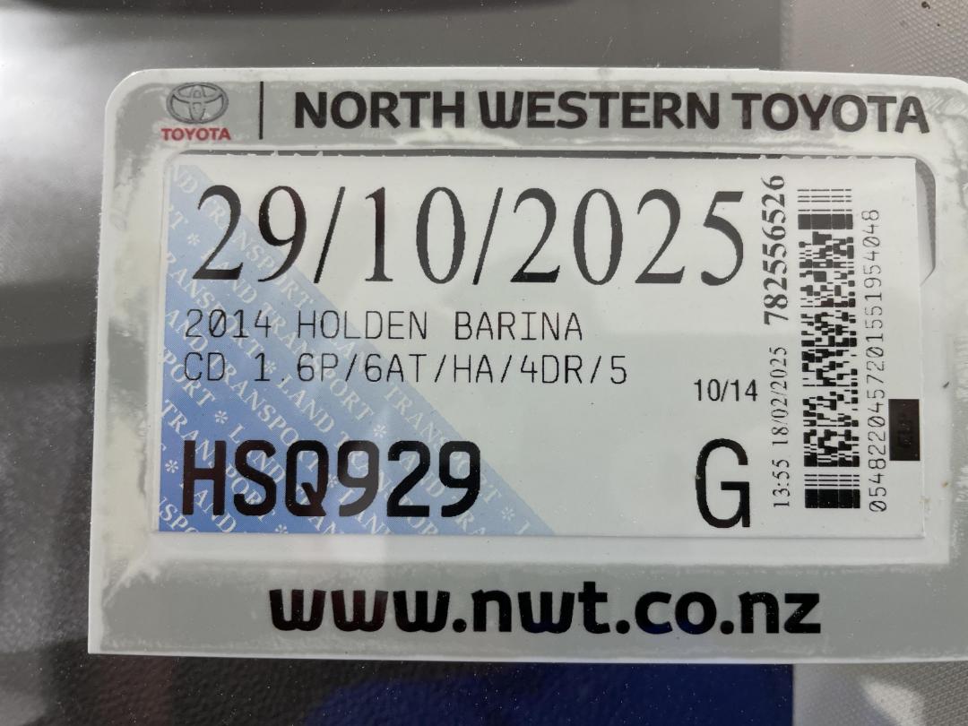 Photo '27' of Holden Barina CD Photo '27' of Holden Barina CD