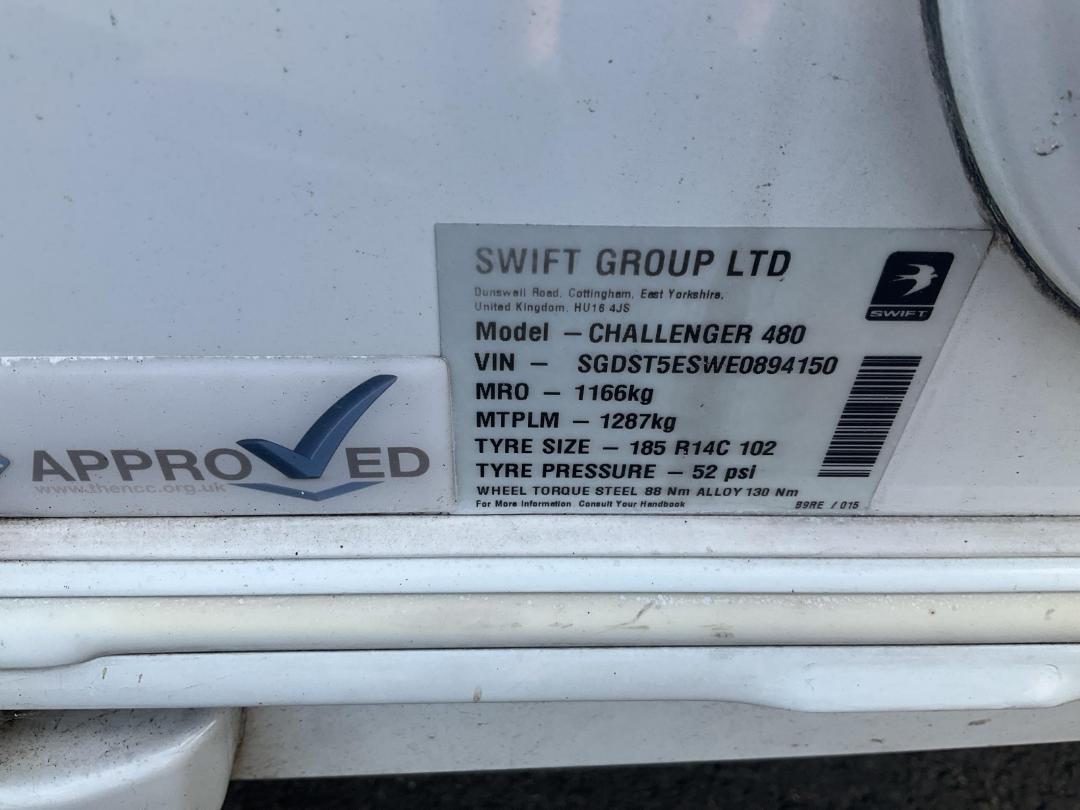 Photo '15' of Swift Challenger 480 Caravan - Single Photo '15' of Swift Challenger 480 Caravan - Single