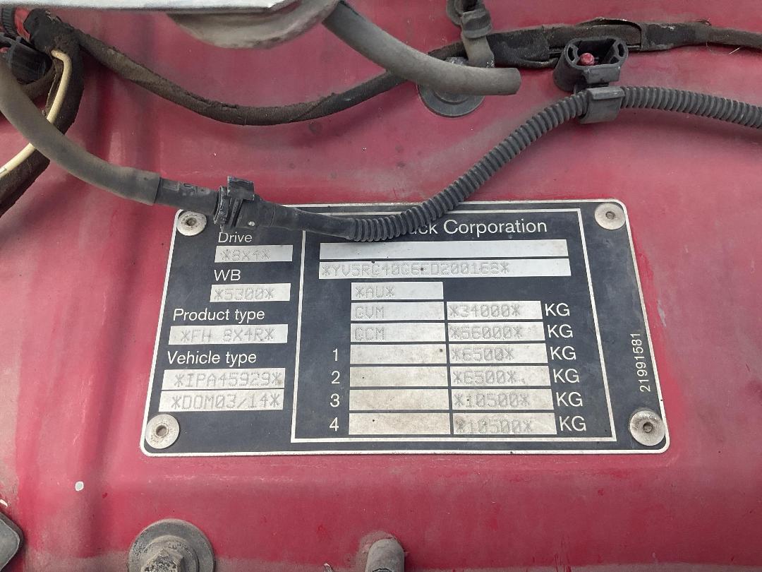 Photo '18' of Volvo FH 540 8X4 Tipper Photo '18' of Volvo FH 540 8X4 Tipper