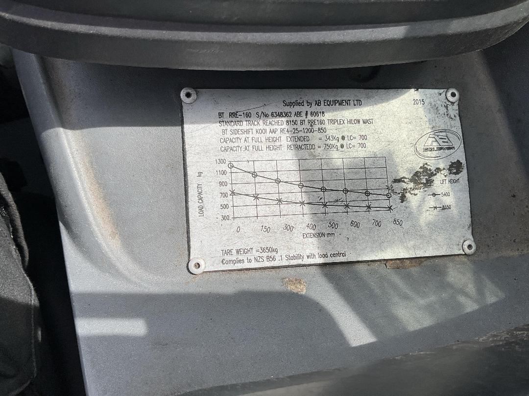 Photo '26' of BT RRE160 Reach Truck Photo '26' of BT RRE160 Reach Truck