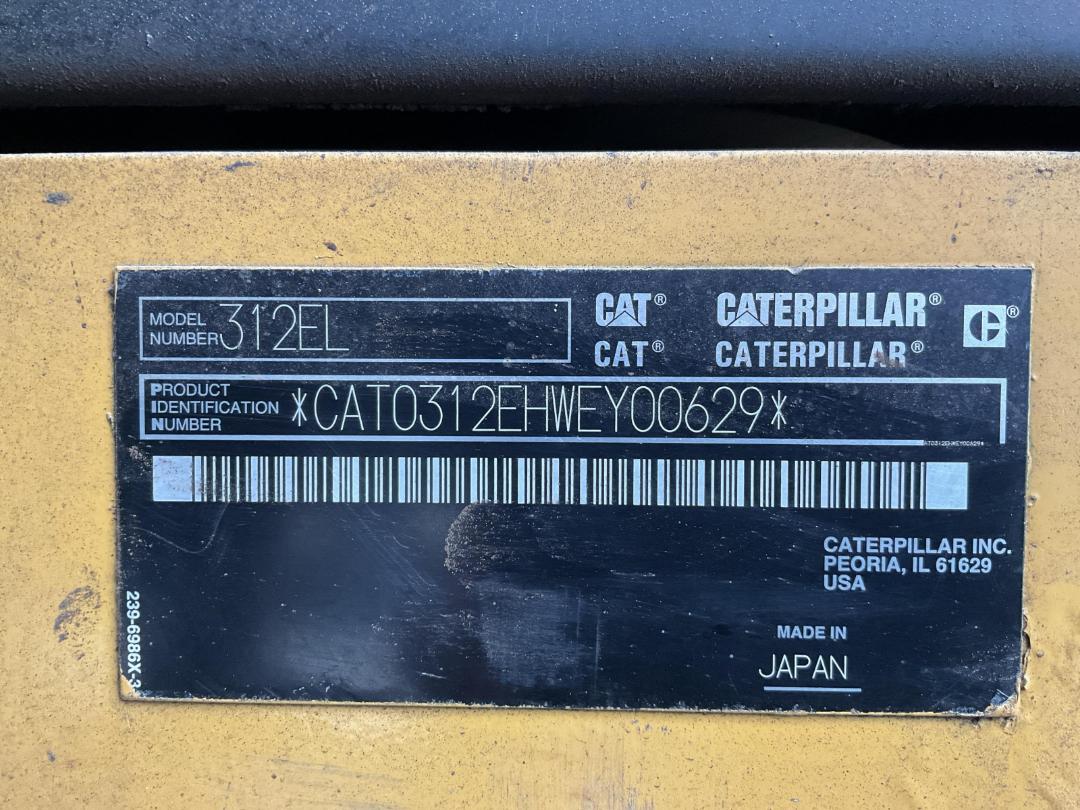 Photo '42' of Caterpillar 312EL Excavator