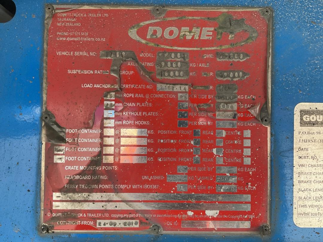 Photo '32' of DOMETT E2001 H Curtainsider Full Photo '32' of DOMETT E2001 H Curtainsider Full