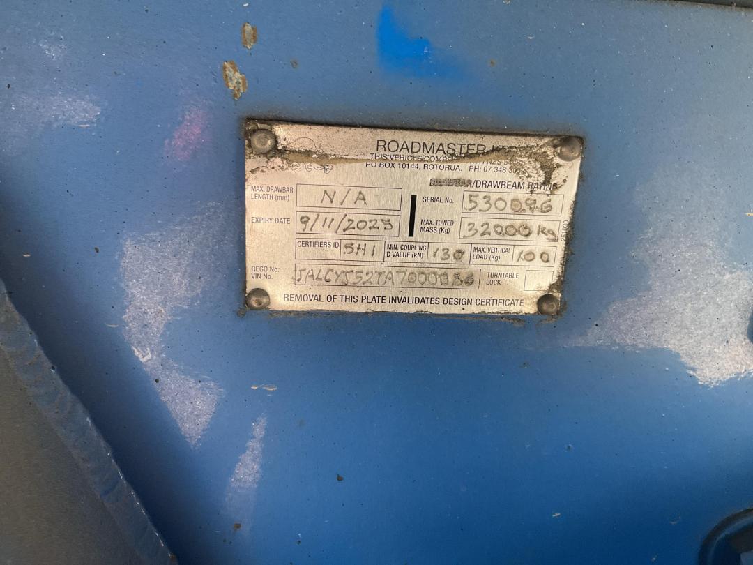 Photo '49' of Isuzu Giga CYJ530 Curtainsider Photo '49' of Isuzu Giga CYJ530 Curtainsider