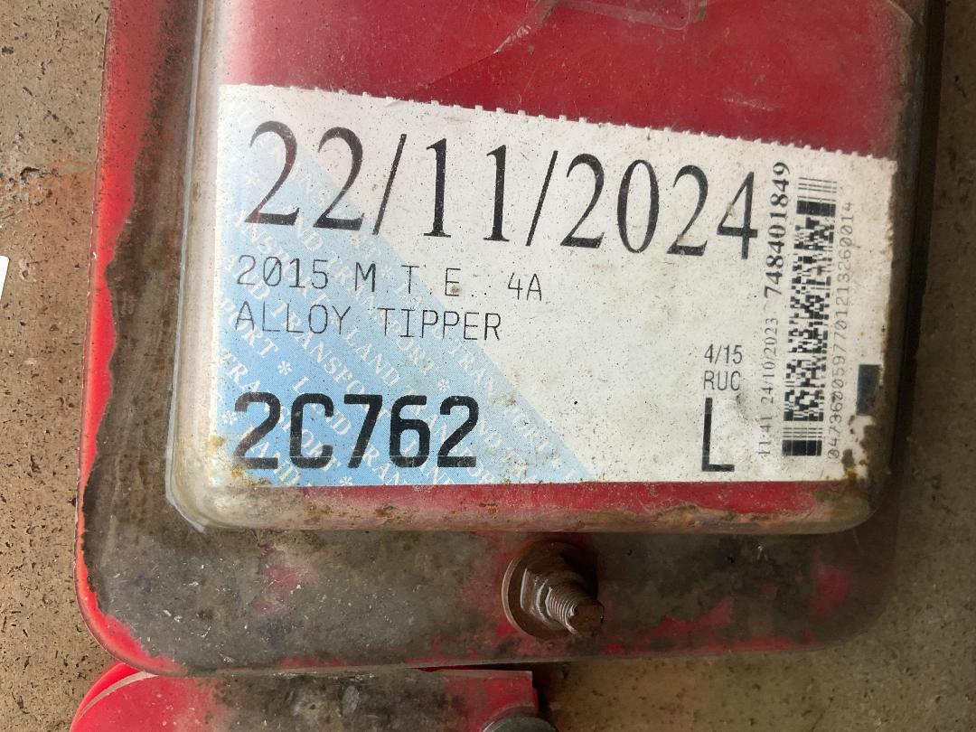 Photo '7' of M.T.E. 4A ALLOY TIPPER Tipper Trailer