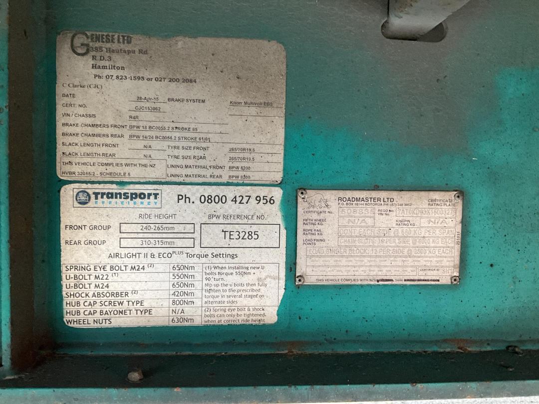 Photo '12' of ROADMASTER FG-5A-11.5 Curtainsider Full