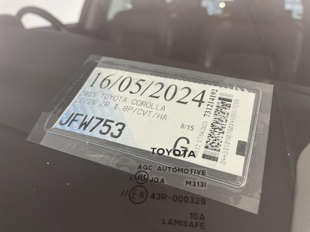 Used Toyota Corolla Levin ZR 2015 Wellington Porirua at Turners