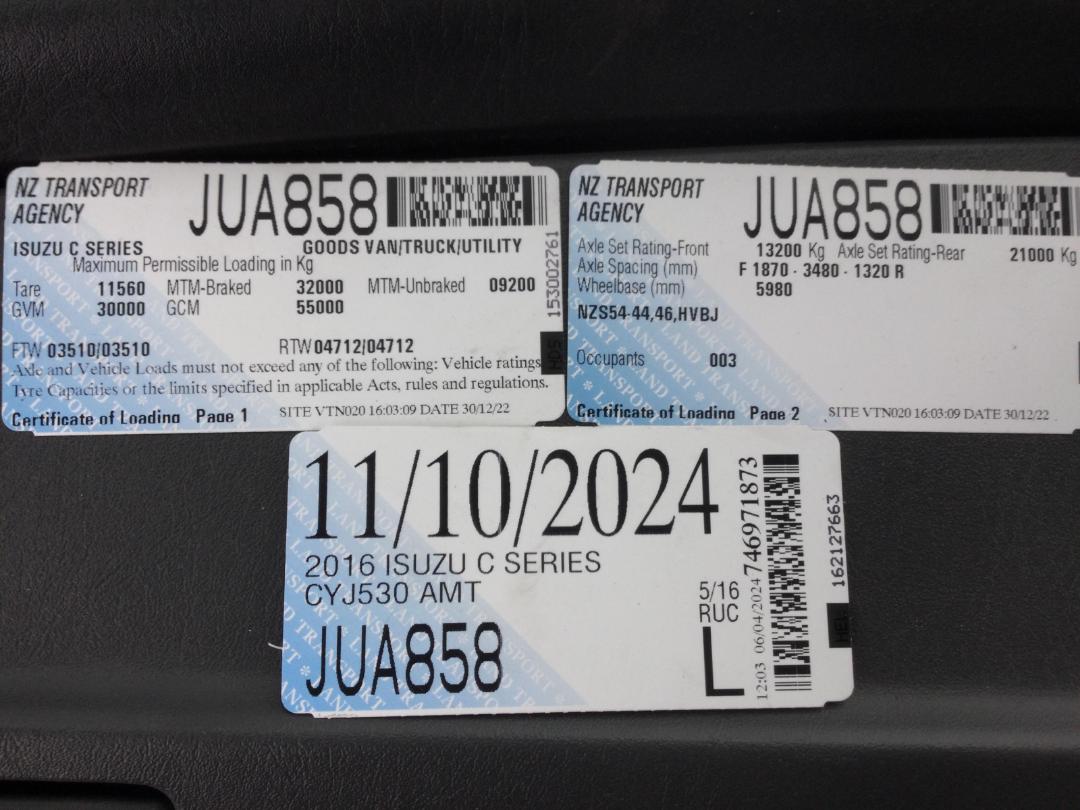 Photo '48' of Isuzu C Series CYJ530 AMT Curtainsider