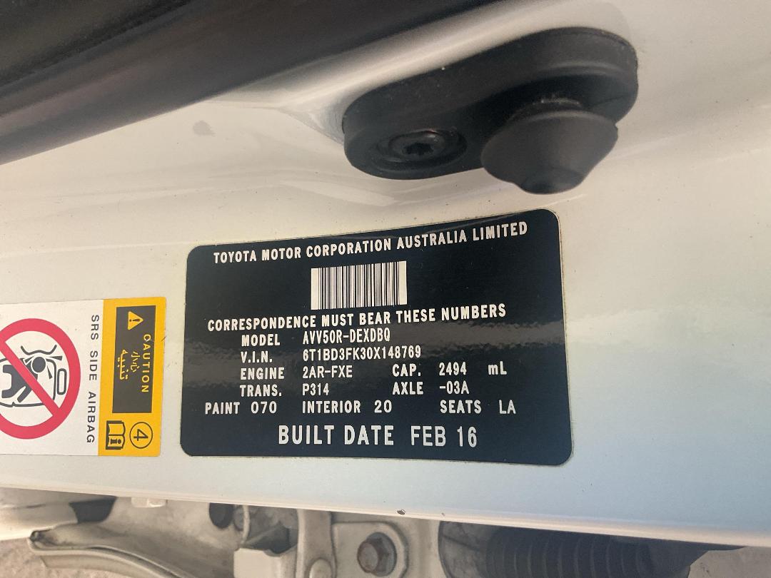 Photo '15' of Toyota Camry Atara SL Photo '15' of Toyota Camry Atara SL