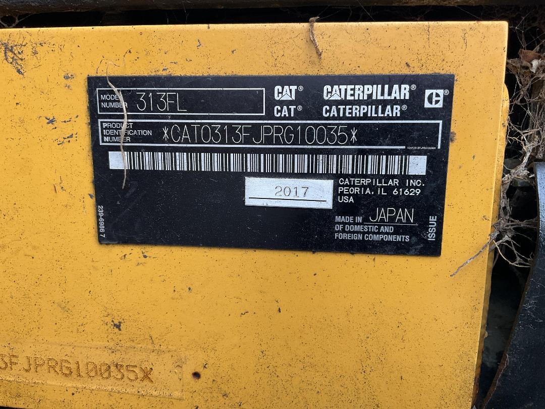 Photo '7' of Caterpillar 313FL Excavator Photo '7' of Caterpillar 313FL Excavator