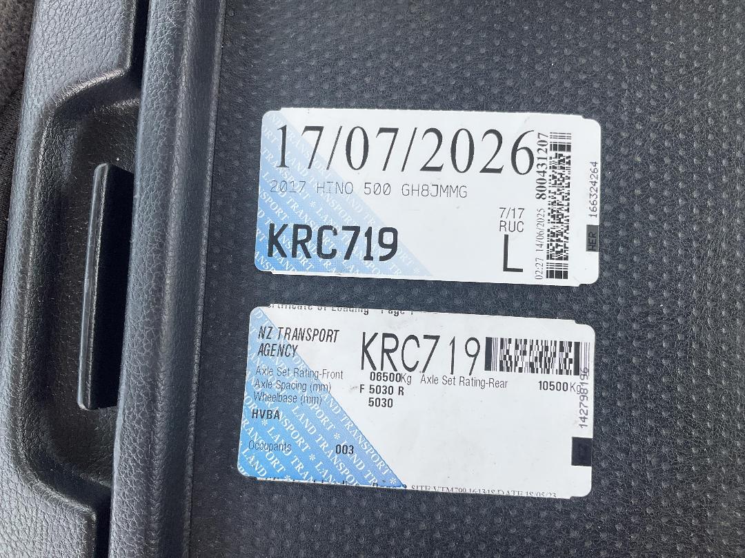 Photo '31' of Hino 500 GH8JMMG Cab Chassis