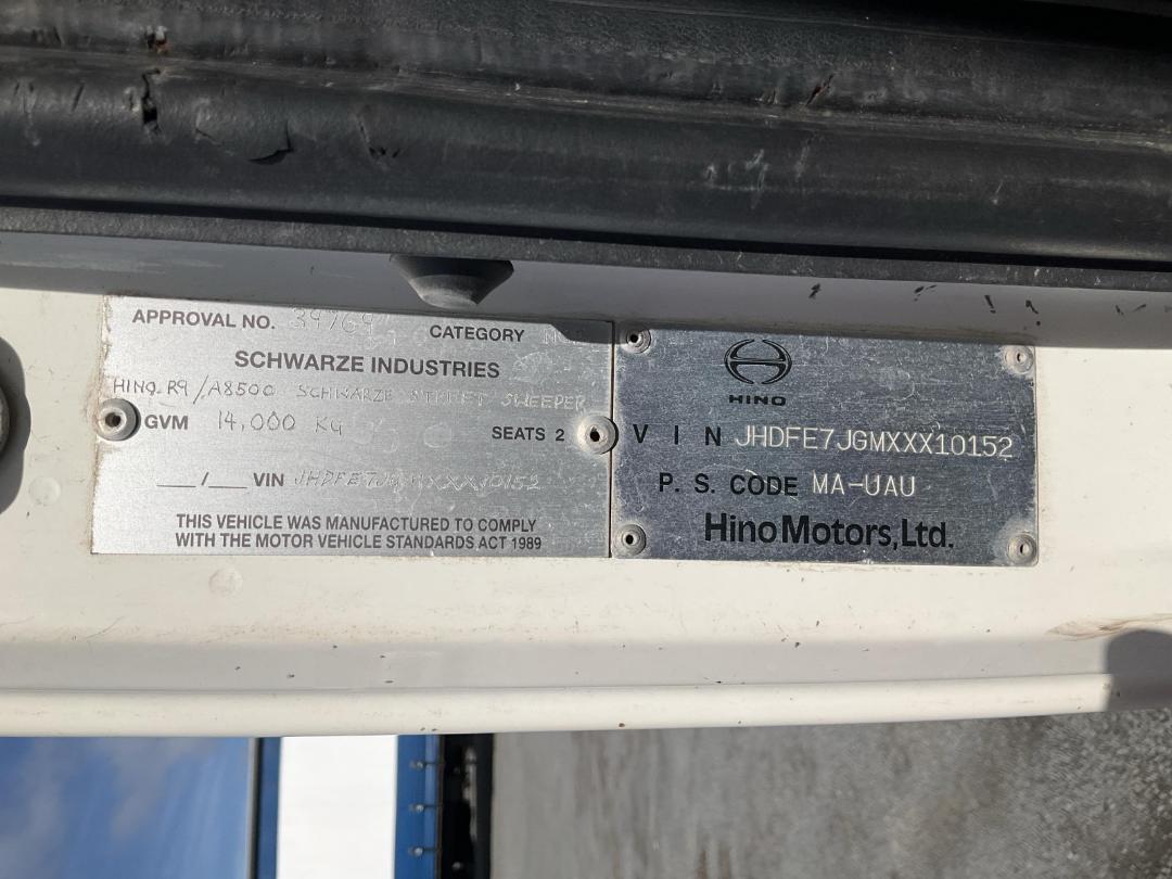 Photo '21' of Hino 500 FE7Jgma-UAU Sweeper Truck