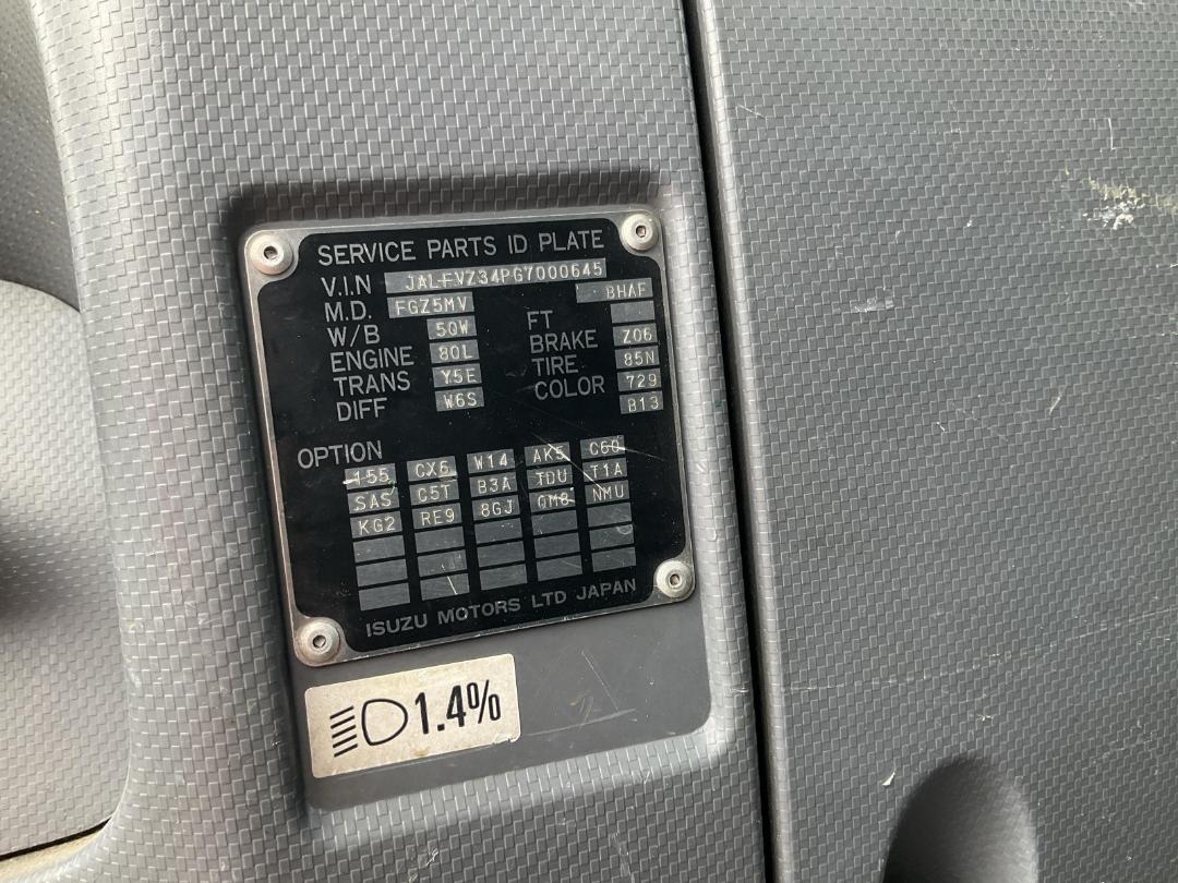 Photo '38' of Isuzu F Series FVZ1400M Flat Deck Crane