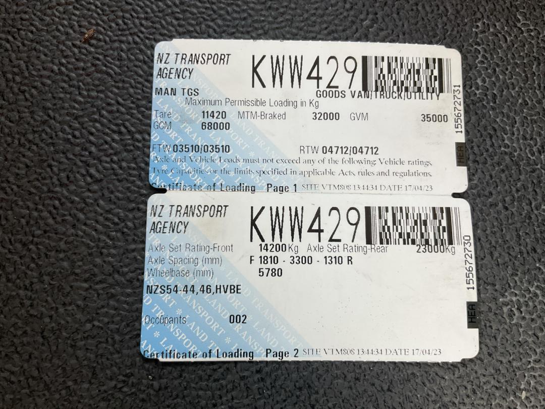 Photo '47' of MAN TGS 35.540 8X4 Curtainsider Photo '47' of MAN TGS 35.540 8X4 Curtainsider