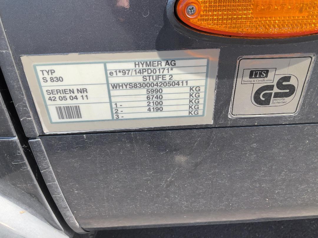 Photo '41' of Mercedes Benz Hymer S830 Motorhome Photo '41' of Mercedes Benz Hymer S830 Motorhome