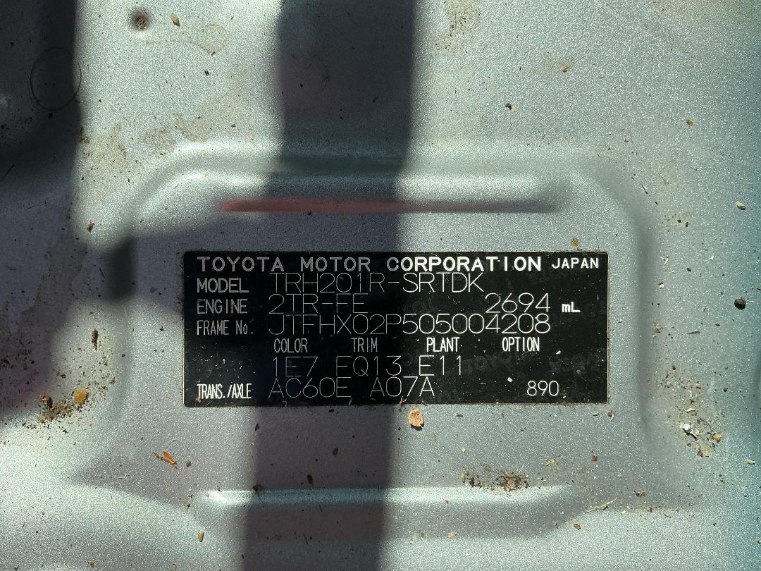 Photo '11' of Toyota Hiace ZL