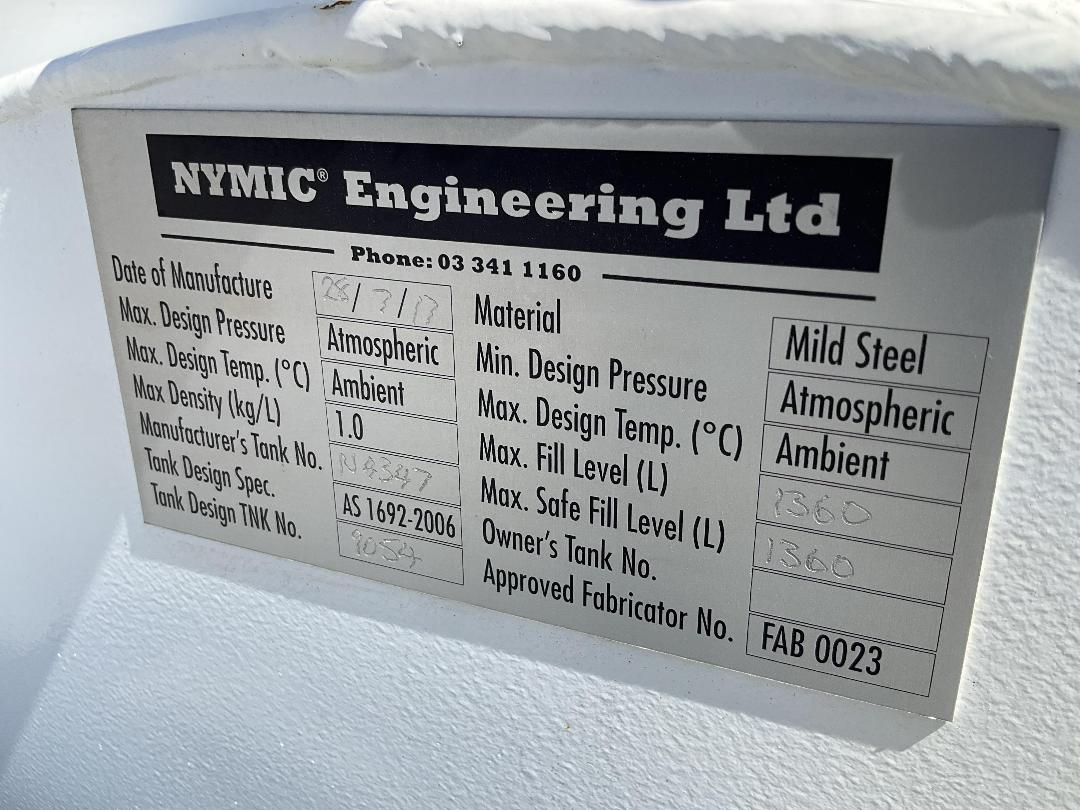 Photo '20' of Trailer Nymic Tanker - Single Photo '20' of Trailer Nymic Tanker - Single