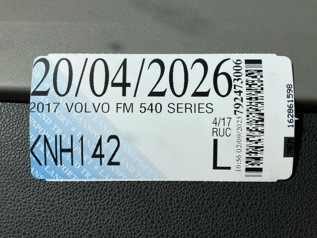 Photo '37' of Volvo FM540 Cab Chassis Photo '37' of Volvo FM540 Cab Chassis