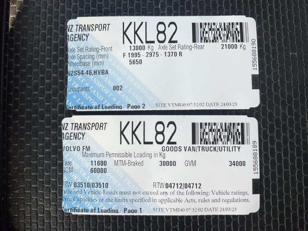 Photo '27' of Volvo FM540 Cab Chassis Photo '27' of Volvo FM540 Cab Chassis