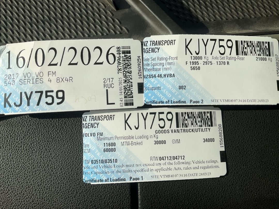 Photo '44' of Volvo FM540 Cab Chassis