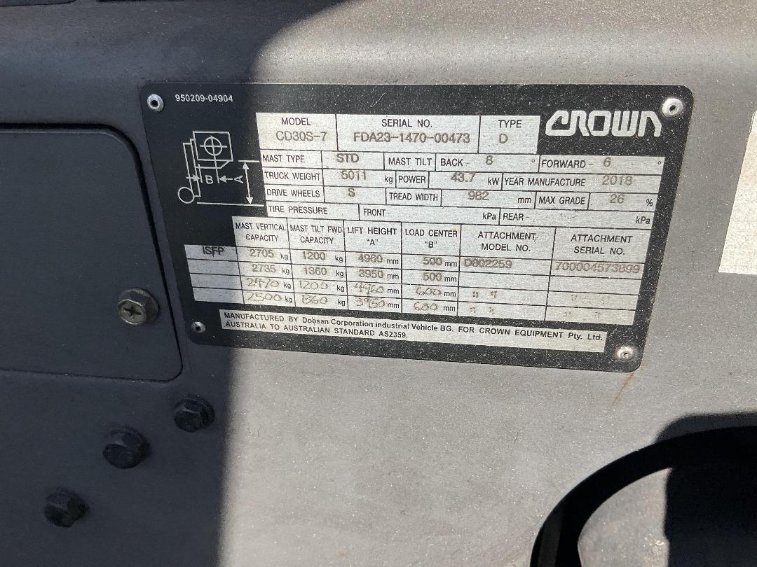 Photo '26' of Crown CD30S Forklift