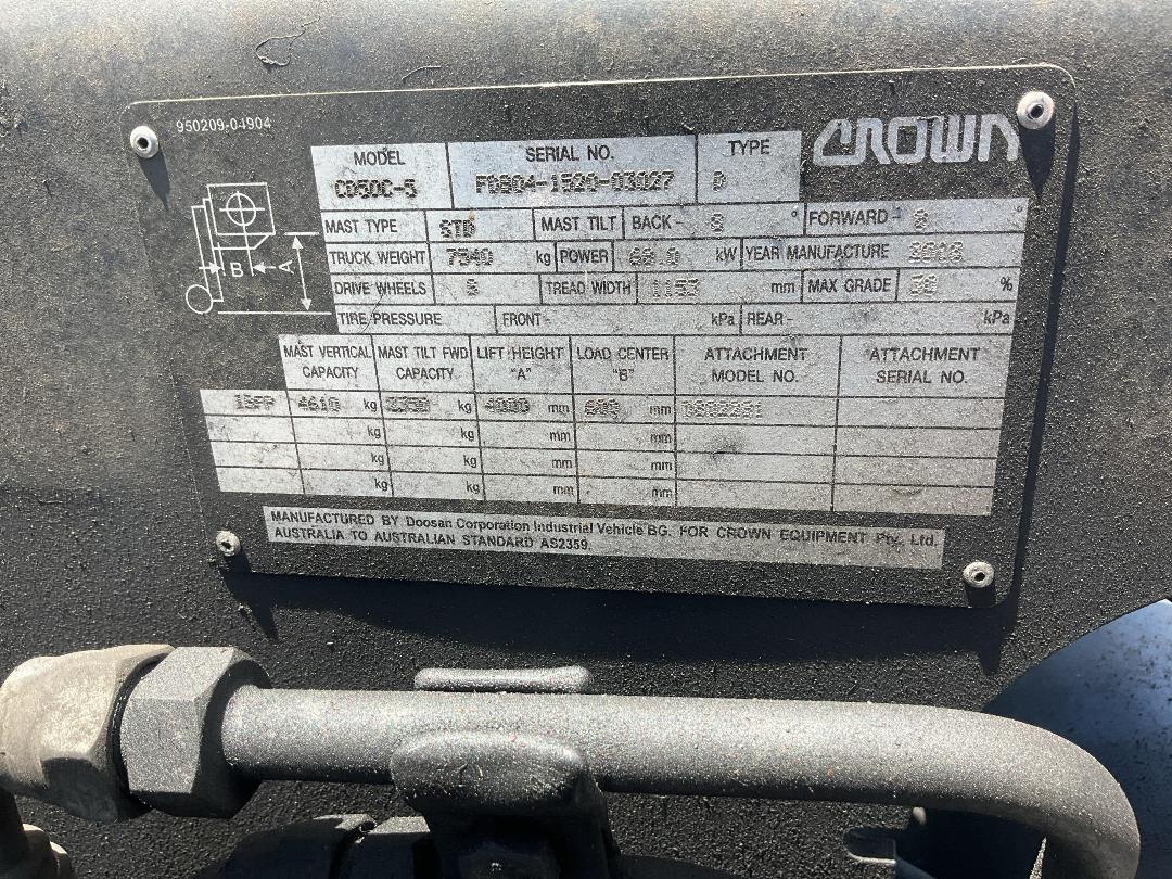 Photo '28' of Crown CD50C Forklift