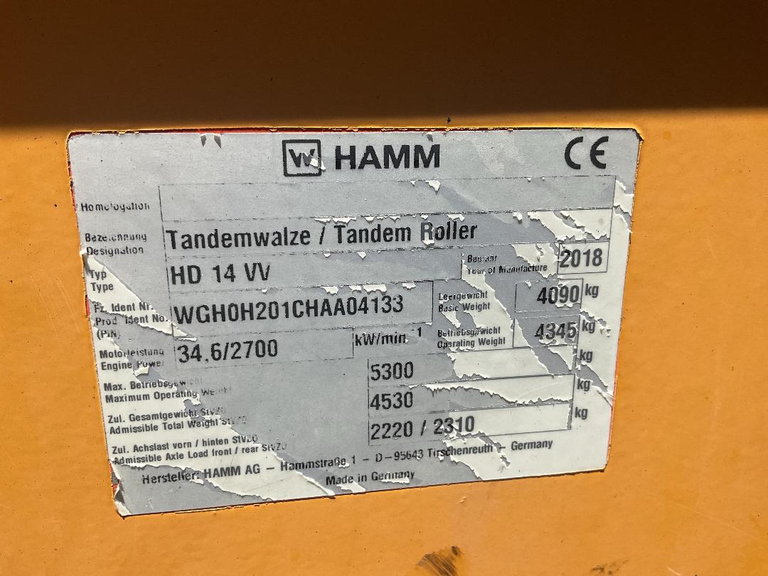Photo '12' of HAMM HD14VV Roller