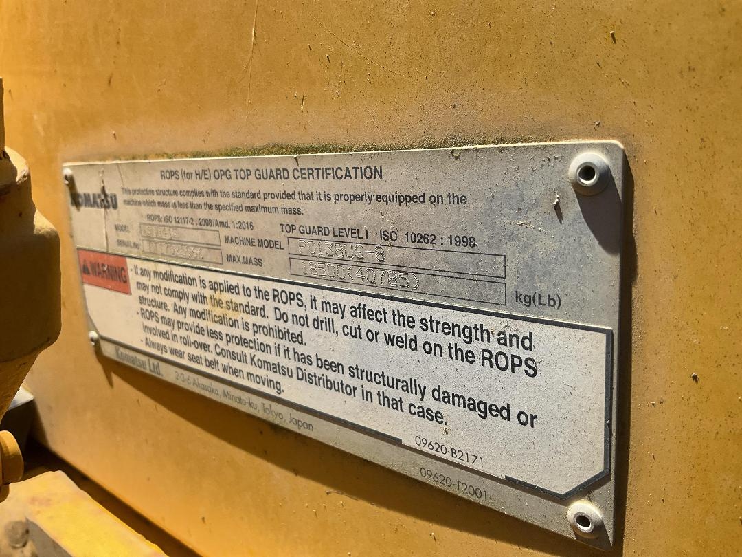 Photo '24' of Komatsu PC138US-8 Excavator