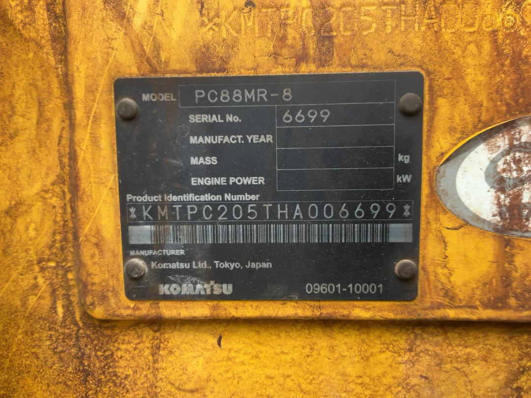 Photo '23' of Komatsu PC88MR-8 Excavator Photo '23' of Komatsu PC88MR-8 Excavator