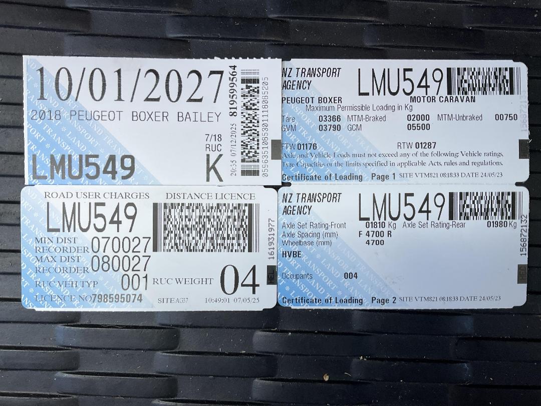 Photo '48' of Peugeot Boxer BAILEY Motorhome Photo '48' of Peugeot Boxer BAILEY Motorhome