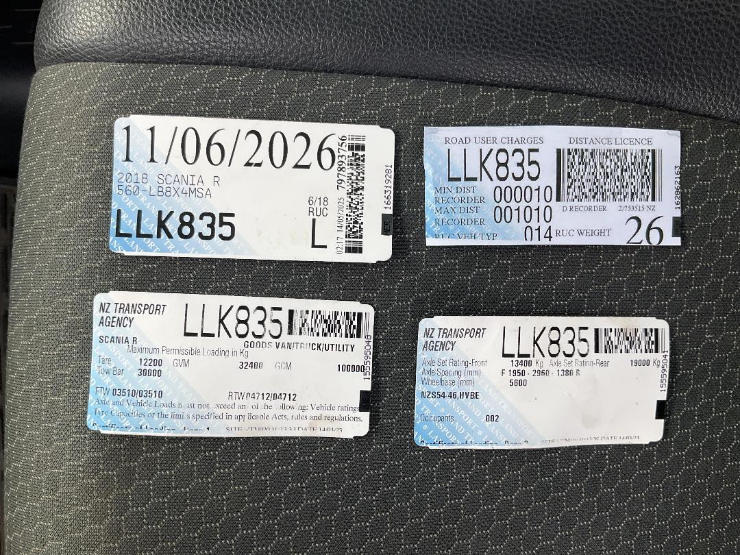 Photo '30' of SCANIA R560 V8 Cab Chassis Photo '30' of SCANIA R560 V8 Cab Chassis